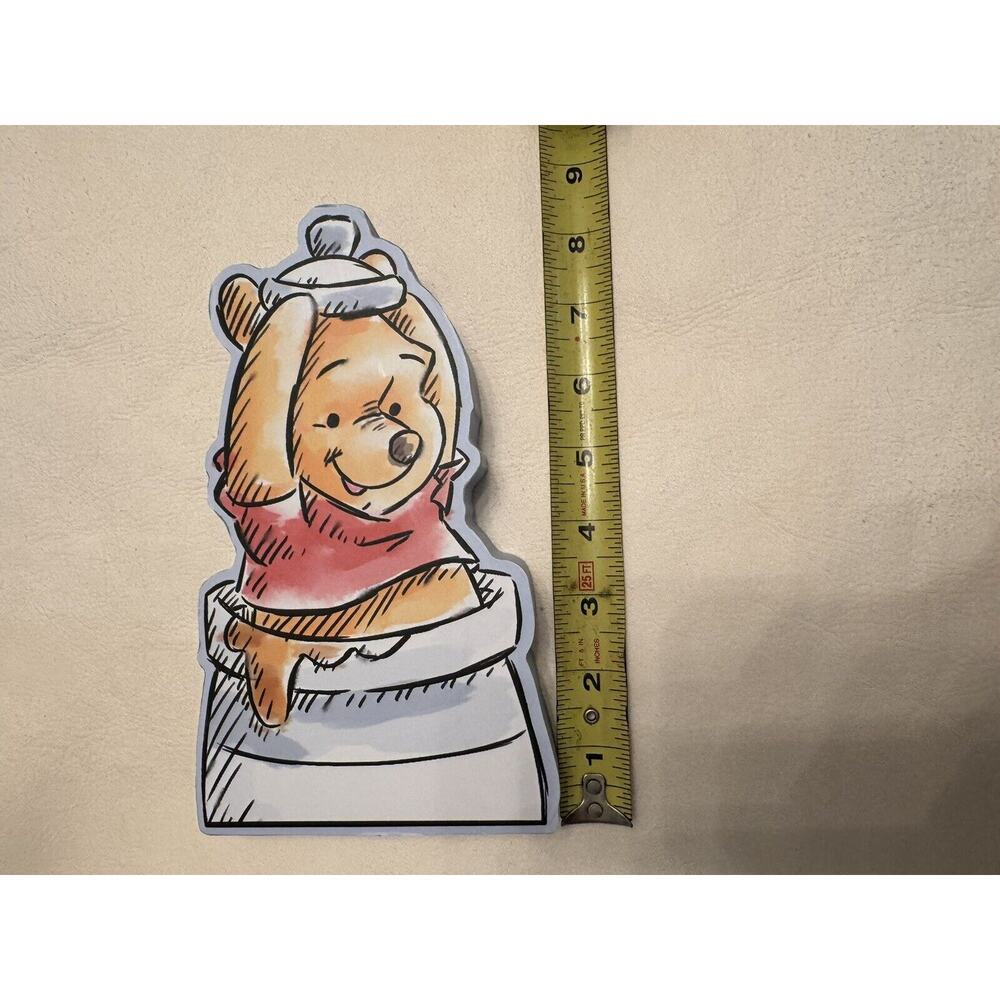 Disney Winnie the Pooh Wall sign, 2023, Blue, Wooden Pooh Tabletop, Honey Pot - Picture 5 of 6